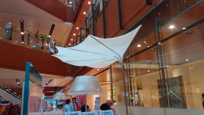 园区久光百货艺术造型伞